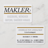 Neue Größe! Visitenkarte (Vorne/Hinten)