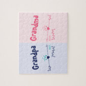 Neue Großeltern - Baby- oder Schwangerschaftsankün Puzzle (Vertikal)