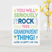 Neue Großeltern-Glückwunsch, Sie werden das rocken Karte (Gelbe Blume)