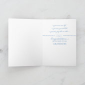 Neue Großeltern, Grandson, Glückwunsch Karte (Innenseite)