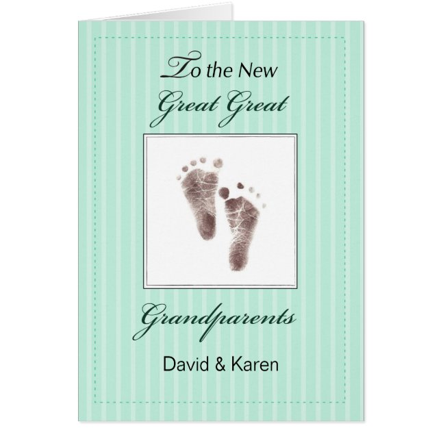 Neue Großeltern von Baby/Neutral Green (Vorne)