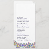 Neue Größen 4.25x9.25 Fun Blume Einladung Hochzeit (Vorne/Hinten)