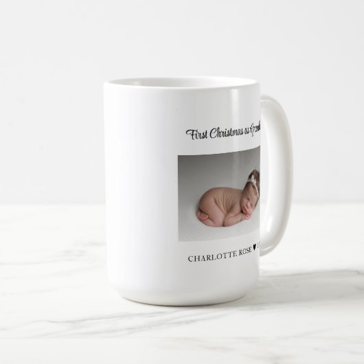 Neue Großmutter Erste Weihnachten als Oma Kaffeetasse (VorderseiteRechts)