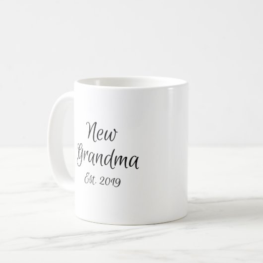 Neue Großmutter Est. Großmutter des ersten Kaffeetasse (Vorderseite Links)