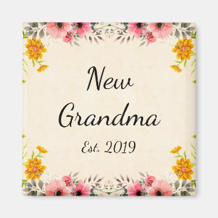 Neue Großmutter Est. Neue Großmutter 2019 mit Magnet