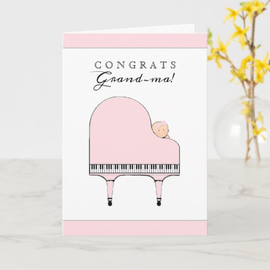 Neue Großmutter-Glückwünsche Karte (Gelbe Blume)