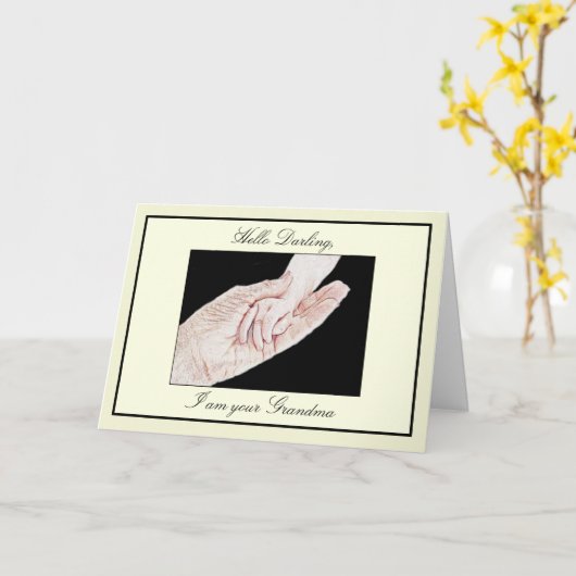 Neue Großmutter Karte (Gelbe Blume)