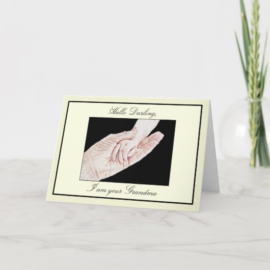 Neue Großmutter Karte (Vorderseite)