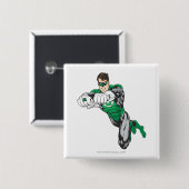 Neue grüne Lantern 1 Button (Vorne & Hinten)