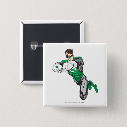 Neue grüne Lantern 1 Button (Vorne & Hinten)