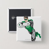 Neue grüne Lantern 1 Button (Vorne & Hinten)