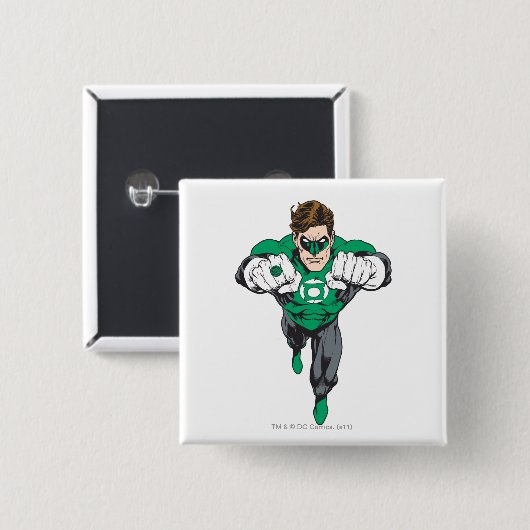 Neue grüne Lantern 3 Button (Vorne & Hinten)