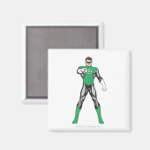Neue grüne Lantern 4 Magnet (Vorderseite/Rückseite)