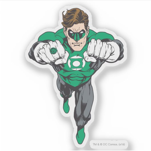 Neue grüne Laterne Aufkleber (Vorderseite)