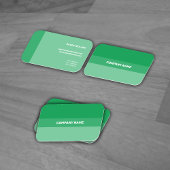 Neue grüne zeitgenössische Transparenz Visitenkarte