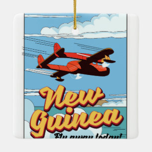 Neue Guinea Abenteuer Poster. Keramikornament