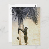 Neue Guinea Bergketten Kokospalmen Postkarte (Vorne/Hinten)