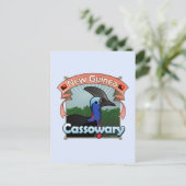Neue Guinea Cassowary Postkarte (Stehend Vorderseite)