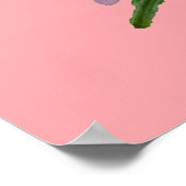 Neue Guinea Impatiens Pink & White Poster (Ecke)