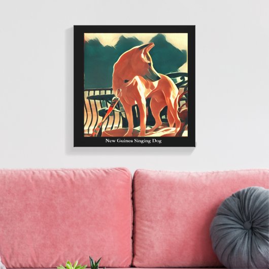 Neue Guinea Singing Hund Leinwand Art (Insitu (Wohnzimmer))