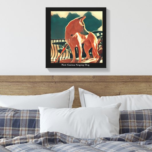 Neue Guinea Singing Hund Leinwand Art (Insitu (Schlafzimmer))