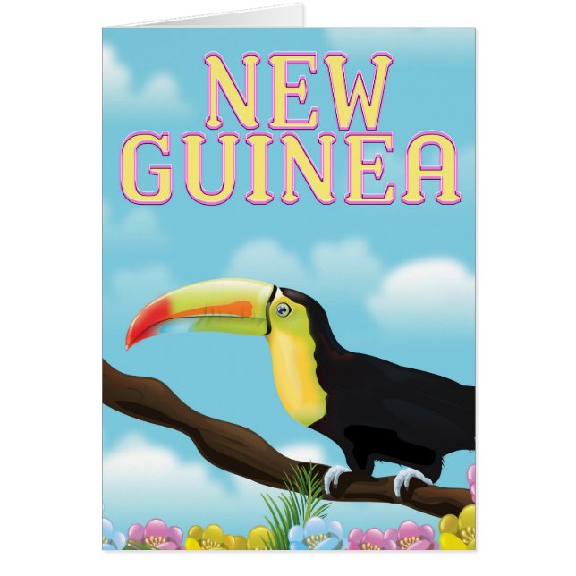 Neue Guinea Toucan Reiseplakat (Vorne)
