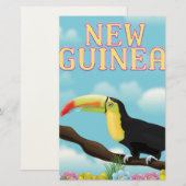 Neue Guinea Toucan Reiseplakat Briefpapier (Vorne/Hinten)