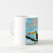 Neue Guinea Toucan Reiseplakat Kaffeetasse (Vorderseite Links)