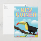 Neue Guinea Toucan Reiseplakat Postkarte (Vorne/Hinten)