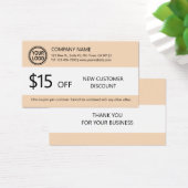 Neue Gutscheinkarte für Kunden (Schreibtisch)