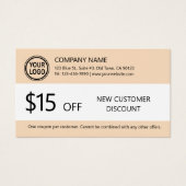 Neue Gutscheinkarte für Kunden (Vorderseite)