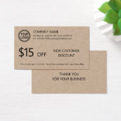 Neue Gutscheinkarte für Kunden (Schreibtisch)