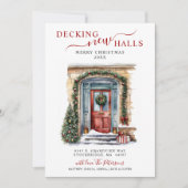 Neue Hallen Neue Zuhause Red Door Holiday Moving Ankündigung (Vorderseite)