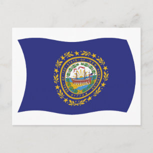 Neue Hampshire-Flag-Postkarte Postkarte