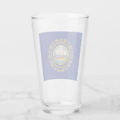 Neue Hampshire-Flagge Glas (Rückseite)