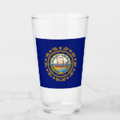 Neue Hampshire-Flagge Glas (Vorderseite)