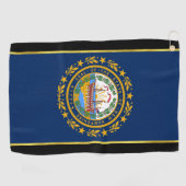 Neue Hampshire-Flagge Golfhandtuch (Horizontal)