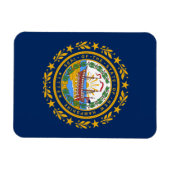 Neue Hampshire-Flagge Magnet (Horizontal)