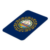 Neue Hampshire-Flagge Magnet (Linke Seite)