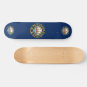 Neue Hampshire-Flagge Skateboard (Horizontal)