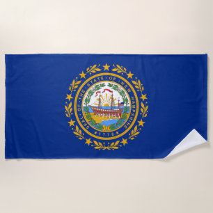 Neue Hampshire-Flagge Strandtuch