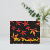 Neue Hampshire Herbst Blätter Postkarte (Stehend Vorderseite)