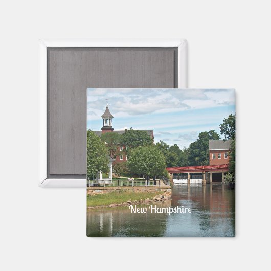 Neue Hampshire-Landschaft Magnet (Vorderseite/Rückseite)