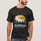Neue Hampshire lebend frei oder Die Elchwald T-Shirt (Vorderseite)