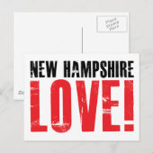 Neue Hampshire-Liebe Postkarte (Vorne/Hinten)