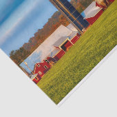 Neue Hampshire-Milchfarm im Herbst Seidenpapier (Ausschnitt)