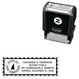 Neue Hampshire Notary Self Inking Rubber Briefmark Permastempel