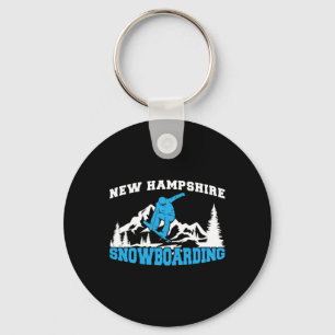 Neue Hampshire Snowboarden Winter und Berg Spo Schlüsselanhänger