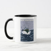 Neue HampshireCrab-Szene für Fischereiboote Tasse (Links)