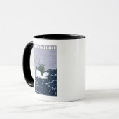 Neue HampshireCrab-Szene für Fischereiboote Tasse (Vorderseite Links)